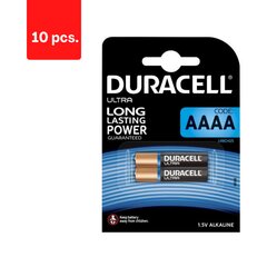 Батарейки DURACELL AAAA, 2 шт., в упаковке 10 шт. цена и информация | Батарейки | pigu.lt