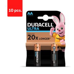 Батарейки DURACELL ULTRA AA, 2 шт., в упаковке 10 шт. цена и информация | Батарейки | pigu.lt