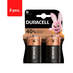 Baterijos DURACELL D, LR20, 2vnt, pakuotė 2 vnt. kaina ir informacija | Elementai | pigu.lt