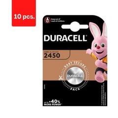 Батарейки DURACELL 2450, 1 шт., в упаковке 10 шт. цена и информация | Батарейки | pigu.lt