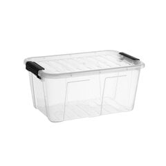 Dėžė Home Box, su dangčiu, PPR/PPC, 8 l, 34,5 x 22,5 cm, aukštis 15,8 cm kaina ir informacija | Daiktadėžės | pigu.lt