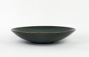 Тарелка COTTAGE Graphite, глубокая, фарфор, 650 мл, диаметр - 22 см, высота - 4.5 см цена и информация | Посуда, тарелки, обеденные сервизы | pigu.lt