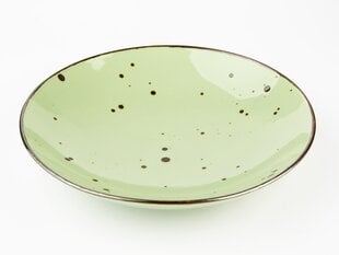 Lėkštė Cottage Green, gili, porcelianas, 650 ml, skersmuo - 22 cm, aukštis - 4,5 cm kaina ir informacija | Indai, lėkštės, pietų servizai | pigu.lt