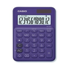 Stalinis skaičiuotuvas Casio MS-20UC, 105x150x23 mm, violetinis kaina ir informacija | Kanceliarinės prekės | pigu.lt