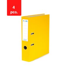 Папка-регистратор ELLER, А4, экономичная, 75 мм упаковка 4 шт., желтая сп. цена и информация | Канцелярские товары | pigu.lt