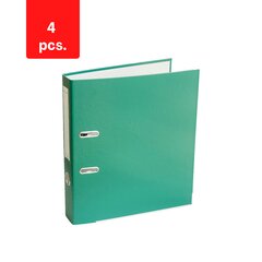 Папка-регистратор ELLER, А4, экономичная, 50 мм, упаковка 4 шт., зеленая сп. цена и информация | Канцелярские товары | pigu.lt