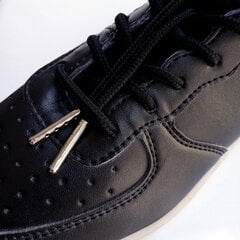 Толстые круглые шнурки 6 мм 120 см с наконечниками цвета золота, цвет серый цена и информация | Средства для ухода за одеждой и обувью | pigu.lt