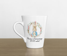 Latte puodelis su triušiu Ramių ir harmoningų 2023 metų 300ml kaina ir informacija | Originalūs puodeliai | pigu.lt