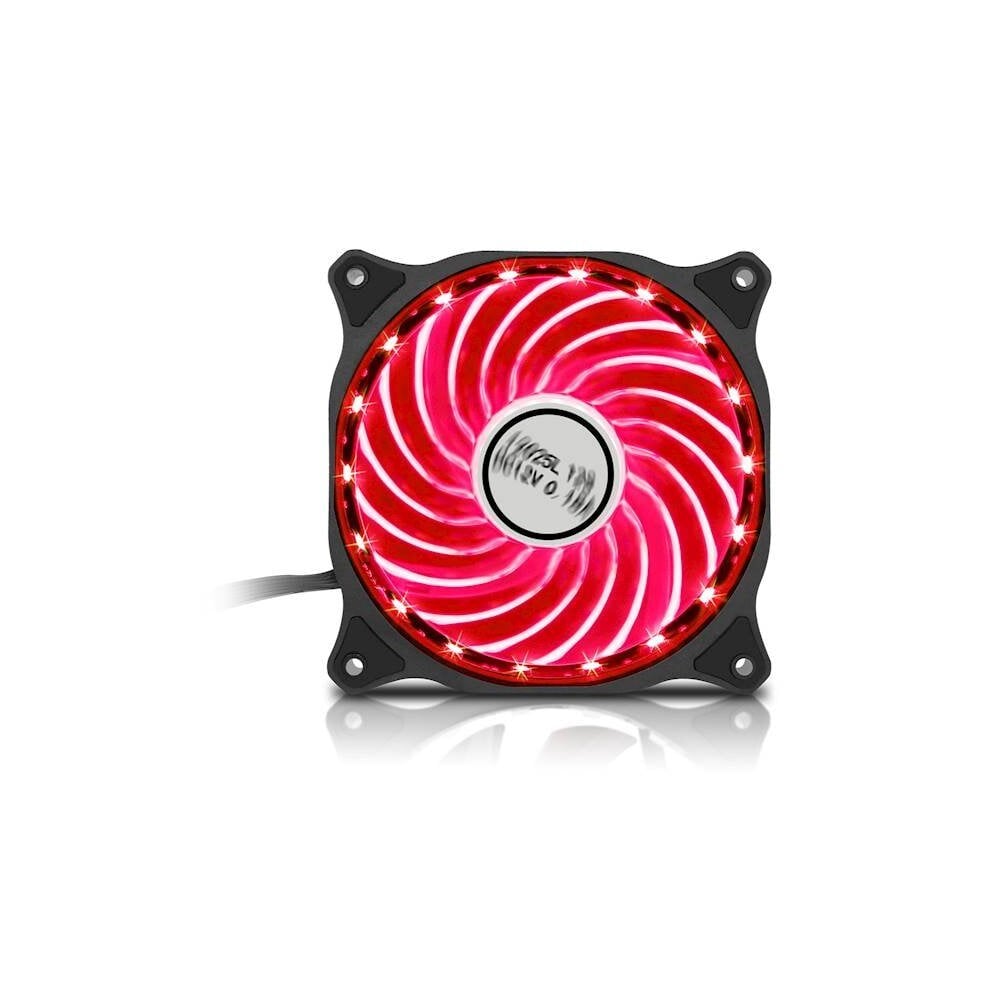 Ventiliatorius Bandit 12cm Gaming 15x LED raudonas 4-Pin Molex цена и информация | Kompiuterių ventiliatoriai | pigu.lt