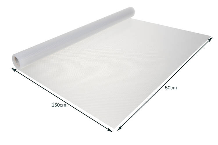 Neslystantis kilimėlis spintelei/stalčiui 150x50cm kaina ir informacija | Virtuvės įrankiai | pigu.lt