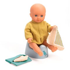 Аксессуары для кукол - Горшок и салфетки, Djeco Pomea DJ07853 цена и информация | Игрушки для девочек | pigu.lt
