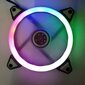 Ventiliatorius Bandit 120 x 120mm BanditPower BP-FSRRRGB Gaming RGB LED Rainbow Ring 4 Pin Molex kaina ir informacija | Kompiuterių ventiliatoriai | pigu.lt