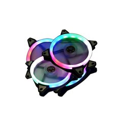 Ventiliatorius Bandit 120 x 120mm BanditPower BP-FSRRRGB Gaming RGB LED Rainbow Ring 4 Pin Molex kaina ir informacija | Kompiuterių ventiliatoriai | pigu.lt