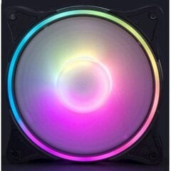 Ventiliatorius 120 x 120mm BanditPower BP-FSRILRRGB Gaming RGB LED Rainbow 2 Ring 4 Pin Molex kaina ir informacija | Kompiuterių ventiliatoriai | pigu.lt