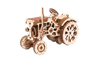 Medinis 3D wooden city konstruktorius traktorius, 164 detalės цена и информация | Конструкторы и кубики | pigu.lt