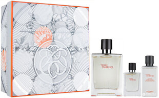 Rinkinys Hermes Terre D Hermes: EDT vyrams 100 ml + EDT 12.5 ml + losjonas po skutimosi 40 ml kaina ir informacija | Kvepalai vyrams | pigu.lt