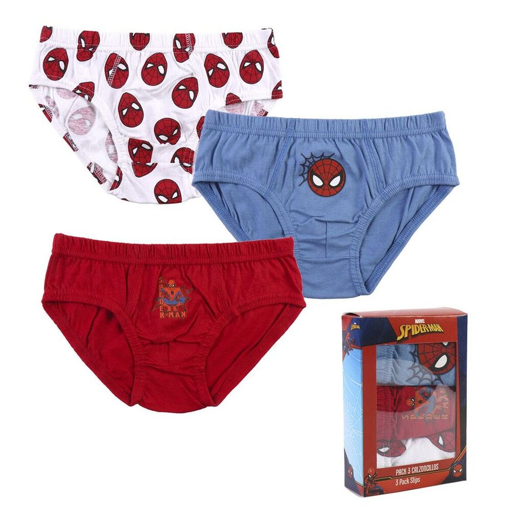 Apatinių kelnaičių rinkinys Spiderman, 3 vnt. kaina ir informacija | Apatiniai drabužiai berniukams | pigu.lt