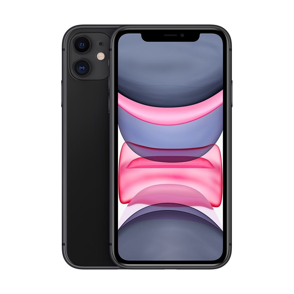 iPhone 11 64GB Black (atnaujintas, būklė A) цена и информация | Mobilieji telefonai | pigu.lt