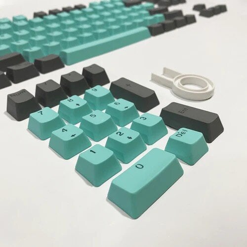 Royal Kludge OEM PBT Keycaps 104 vnt. Tiffany PBT UK цена и информация | Klaviatūros | pigu.lt