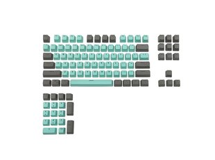 Royal Kludge OEM PBT Keycaps 104 vnt. Tiffany PBT UK цена и информация | Клавиатуры | pigu.lt