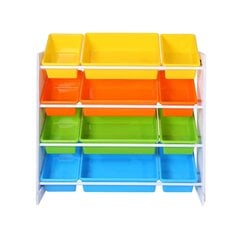 Полка в детской комнате с разноцветными коробками цена и информация | Полки для книг и игрушек | pigu.lt
