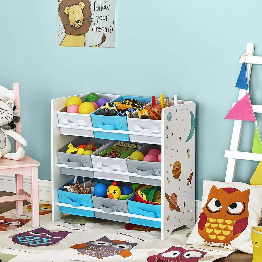 Vaikų darželio lentyna žaislams, įvairių spalvų kaina ir informacija | Vaikiškos lentynos | pigu.lt