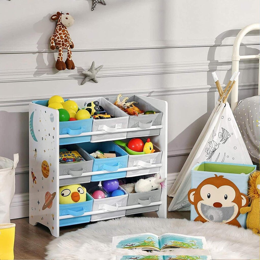 Vaikų darželio lentyna žaislams, įvairių spalvų kaina ir informacija | Vaikiškos lentynos | pigu.lt