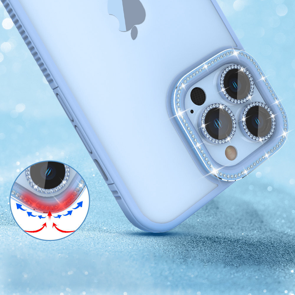 Kingxbar Sparkle Series iPhone 13 Pro Blue цена и информация | Telefono dėklai | pigu.lt