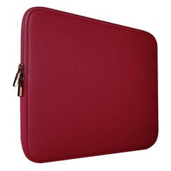 Универсальный чехол для ноутбука 15,6 ", красный цена и информация | Рюкзаки, сумки, чехлы для компьютеров | pigu.lt