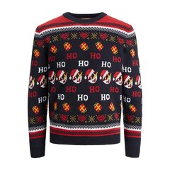 Kalėdinis vyriškas megztinis Jack&Jones Jorhoho, mėlynas kaina ir informacija | Megztiniai vyrams | pigu.lt