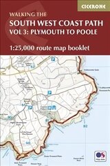 South West Coast Path Map Booklet - Vol 3: Plymouth to Poole: 1:25,000 OS Route Mapping цена и информация | Путеводители, путешествия | pigu.lt