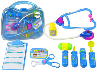 Daktaro rinkinys lagamine, mėlynas kaina ir informacija | Lavinamieji žaislai | pigu.lt