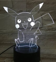 Фонарь 3D Led Pokemon цена и информация | Детские светильники | pigu.lt