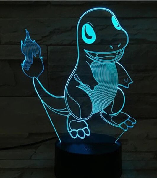 Vaikiškas šviestuvas 3D Led Pokemon цена и информация | Vaikiški šviestuvai | pigu.lt