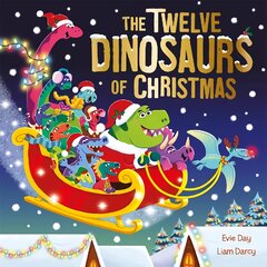 Twelve dinosaurs of Christmas kaina ir informacija | Knygos mažiesiems | pigu.lt