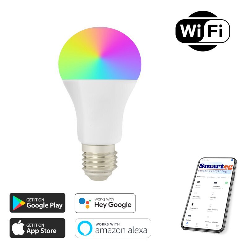 Smart LED šviestuvų lemputė Smart e27, 11 W kaina ir informacija | Elektros lemputės | pigu.lt