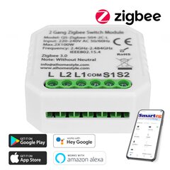 Išmanusis mini valdiklis Zigbee kaina ir informacija | Elektros jungikliai, rozetės | pigu.lt