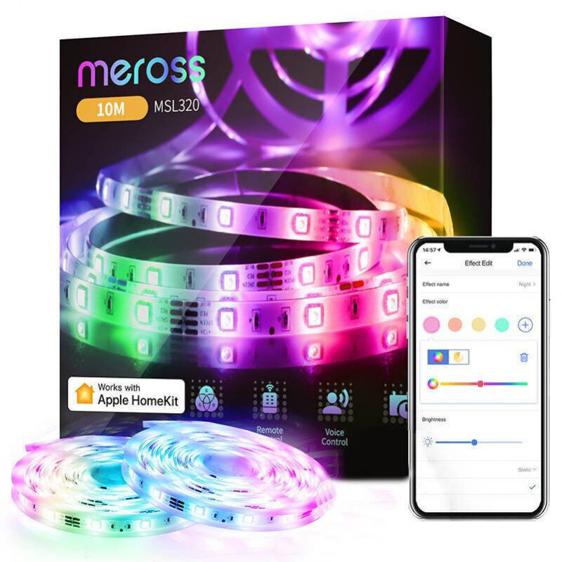 LED juostelė Meross MSL320 WiFi цена и информация | LED juostos | pigu.lt