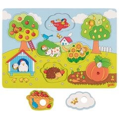 Деревянная головоломка Goki, Сад цена и информация | Игрушки для малышей | pigu.lt
