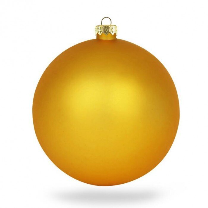 12 kalėdinių dekoracijų rinkinys, ∅3,5 cm, matinis auksas (M04) 9078 цена и информация | Eglutės žaisliukai, viršūnės | pigu.lt