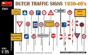 Klijuojamas Modelis MiniArt 35661 Dutch Traffic Signs 1930-40’s 1/35 kaina ir informacija | Klijuojami modeliai | pigu.lt