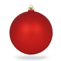 Kalėdinių dekoracijų rinkinys 12 vnt, ∅3,5 cm, matinė raudona (M15) 9115 kaina ir informacija | Eglutės žaisliukai, viršūnės | pigu.lt