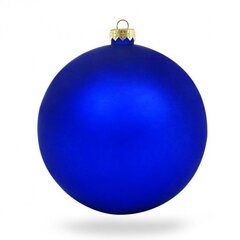 Kalėdinių dekoracijų rinkinys 12 vnt, ∅3,5 cm, mėlynas matinis (M09) 9092 kaina ir informacija | Eglutės žaisliukai, viršūnės | pigu.lt