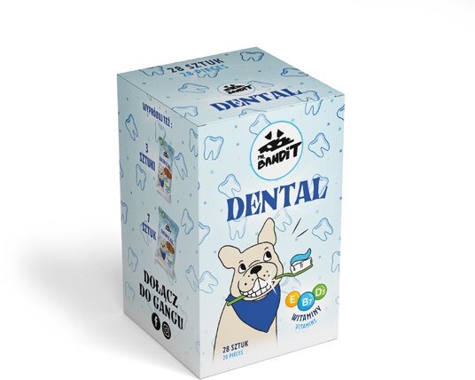 Mr. Bandit Dental 28 vnt., 560g цена и информация | Skanėstai šunims | pigu.lt