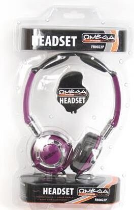 Omega Freestyle headset FH0022, purple цена и информация | Ausinės | pigu.lt