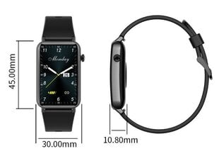 Kumi U3 Black цена и информация | Смарт-часы (smartwatch) | pigu.lt