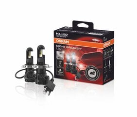 Лампы автомобильные Osram Night Breaker H4-LED, 2 шт. цена и информация | Автомобильные лампочки | pigu.lt