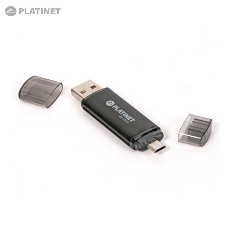 Atmintinė Platinet 32GB, USB 2.0, micro USB, Juoda kaina ir informacija | USB laikmenos | pigu.lt