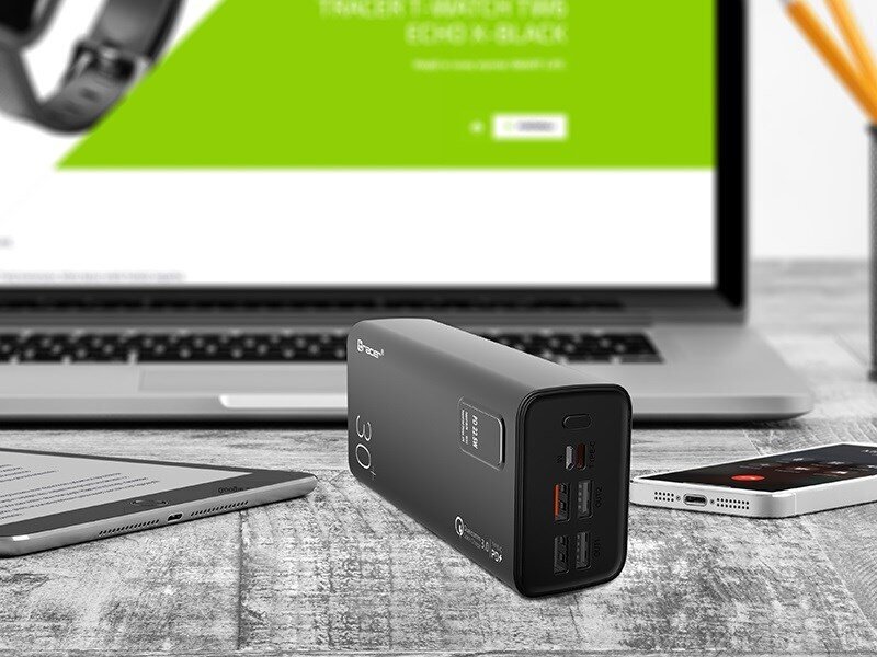 Tracer TRABAT47062 30000mAh kaina ir informacija | Atsarginiai maitinimo šaltiniai (power bank) | pigu.lt