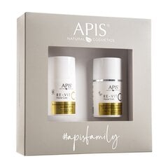 Veido priežiūros rinkinys Apis Re-Vit C Home Care kremas SPF15 50ml + kremas su retinoliu 50ml kaina ir informacija | Veido kremai | pigu.lt